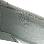 Walter Genuin COCO BALLERINA Leather Ballet Silver Metallic Flats Shoes Italy 10 Photo 2