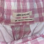 Urban Outfitters  Pink Gingham Paige Linen Pleated Pants Medium Photo 6