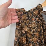 Moon River Tiered Ruffle Maxi Dress Womens Medium Fall Brown Black Metallic Gold Photo 8