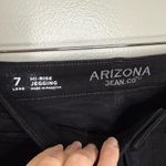Arizona Jeans Arizona Jean Co Black Very Distressed Hi Rise Jegging Jeans Size 7 Long Juniors Photo 4