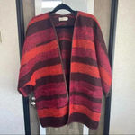 Johnny Was 4Love and Liberty Striped Knit Open Front Poncho Cardigan Photo 1