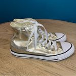 Converse  Women’s Chuck Taylor All Star Hi Top Gold Canvas Sneakers Size 8.5 Photo 1