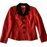 Vintage Kaverly Suit Jacket Red Size 6 Photo 2