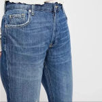 Free People NWT  We The Free Maggie Mid Rise Straight In Sequoia Blue Sz 25 Photo 2