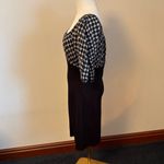 Max Studio Black and White Asymmetrical Dress Photo 2