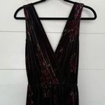 Xhilaration Women’s XS Velvet Velour Floral Jumpsuit Photo 0