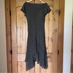 Adrianna Papell Vintage Polkadot Silk Asymmetrical Hem Slip Midi Dress Size M Photo 4