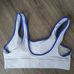 Athleta  White and Blue Sports Bra Sz M Photo 2