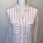 Buckle  Mine white Striped Woven button down Shirt Photo 3