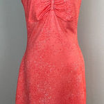 Mountain Hardwear  Dress Small Orange Floral A-Line Stretch Athletic Built In Bra Photo 0