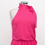 Black Halo . Pike High Neck Drape Front Mini Dress. Photo 7