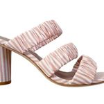 Deltan Colette Stripe Three Band Dress Sandals 7.5 NWT Photo 1