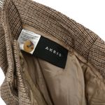 Akris Lined Brown Plaid Wool Angora Cashmere Dress Ankle Pants Trousers 12 Photo 3