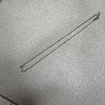 Rhinestone round necklace White Photo 1