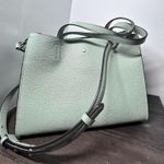 Kate Spade  Leather thumb medium satchel handbag Green Photo 3