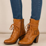 Celebrity Pink Stylish Tan Ankle Boots for Women size 10M Photo 0