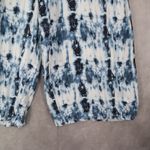 Time and Tru Tie Dye Wide Leg Pants Blue Boho Lounge Beach Pull On Flowy Medium Photo 1