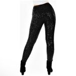 Tipsy Elves  Sequin High Waisted Leggings - Black - S Photo 2
