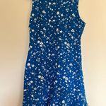 Draper James Women’s Graceland Ponte Sheath Blue White Floral Dress Size Medium Photo 1