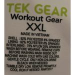 Tek Gear Workout Gear Women's White Sports Padded Bra Razorback Straps Size XXL Photo 2