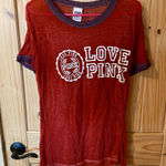 PINK - Victoria's Secret  Red and Purple Tee Photo 0