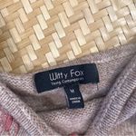 Butterfly embroidered knit sleeveless sweater tank‎ Size M Photo 1