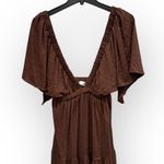 Free People  La La Tiered Flutter Sleeve Maxi Dress Size small Photo 5