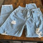 SheIn high waisted ripped Mom jeans Photo 2