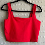 Abercrombie & Fitch  YPB Sculptlux Square Neck Sports Bra‎ Sz L Red Photo 0