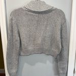 Garage Grey Cropped Sweater Photo 4