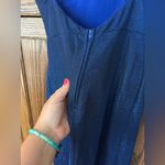 B Darlin  Womens Juniors Blue Sparkle Leg Slit Evening Gown Dress‎ SIZE 3/4 Photo 5