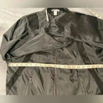 Forever 21  Women Black Mesh Lightweight Zip Front High Neck Track Jacket Size S Photo 11