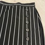 Miss Selfridge  Black & White Pinstriped Button Skirt Size 4 Photo 1