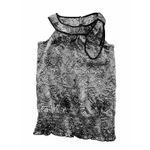 Byer California Vintage 90's  B Wear Blouse White Black Office Career Travel Sz M Photo 12