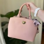 Betsey Johnson Vintage Y2K Pink XOGIGI Purse Handbag with Pink Floral Scarf Photo 1