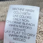 Maurice's Cardigan Womens Size M Open Front Brown Striped Knit Fringe Cap Sleeve Photo 5