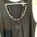 New York & Co. Women's Size Extra Small Black Beaded Top Photo 2