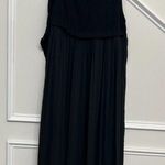 ZARA Pleated Flowing Open Front Vest Size XS Black Photo 8