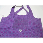 Columbia  Tank Dress Purple Pink Patterned Crossback Knee‎ Length Midi Polka Dot Photo 7