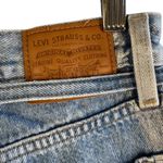 Levi's  XL Straight Jeans‎ 26 Silver Metallic Side Panel Belted High Rise Denim Photo 10