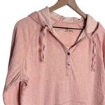 Carhartt Women's Fresh Peach Heather Pondera hooded Henley Shirt size medium Photo 3