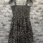 ASOS EUC  Design Cami Mini Sundress Black w/ Raw Daisy Print size 4 Photo 0