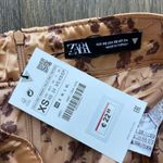 ZARA Pink Champagne Floral Midi Skirt Size XS Photo 7