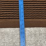 Habitat  Jacket Womens Medium Cardigan Hooded Brown Black Striped Pockets Photo 7