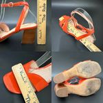 Kate Spade NY “Etta” Orange Patent Leather Block Heel Strappy Sandals Size 6.5 B Photo 8