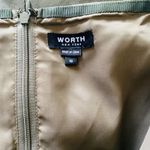 Worth New York Fern Green Leather Seamed Slim Zippered Lined Midi Skirt Luxe 10 Photo 6