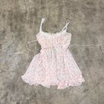 American Vintage Vintage y2k coquette floral fairycore lace babydoll chiffon slip dress Photo 1
