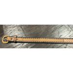 Braided Tooled Leather Brown Belt Womens Size 38”‎ Boho Chic Western Cowgirl Photo 2