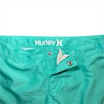Hurley Y2K Teal Green 9” Board Shorts Low Rise Surf Skater Women’s Sz 3 Juniors Photo 3