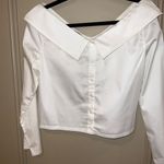 Opening Ceremony Off the Shoulder Long Sleeve Cotton Blouse Top Size 6 Medium Photo 9